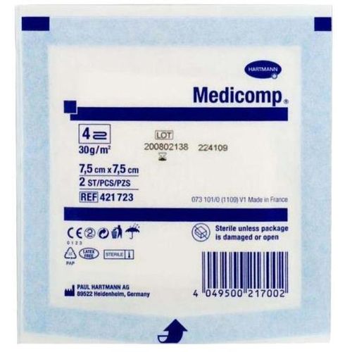 MEDICOMP САЛФЕТКИ СТЕР 7,5СМ Х 7,5СМ САЛФЕТКИ СТЕРИЛЬНЫЕ   №2