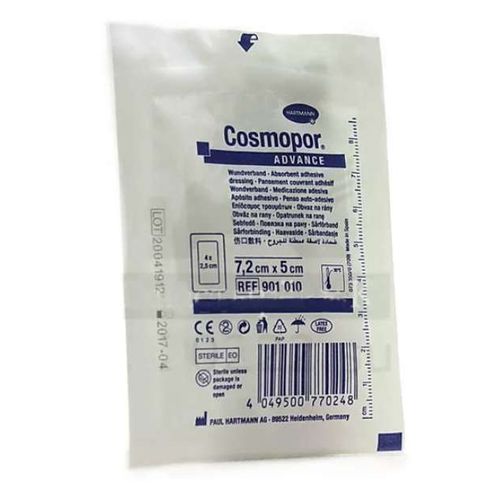 COSMOPOR ADVANCE ПОВЯЗКА САМОКЛЕЯЩАЯСЯ С ВПИТЫВАЮЩЕЙ ПОДУШЕЧКОЙ 7.2 СМ X 5 СМ ПОВЯЗКИ ПЛАСТЫРНОГО ТИПА   №1