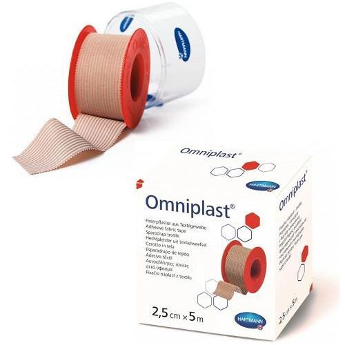 OMNIPLAST ПЛАСТЫРЬ ФИКСИРУЮЩИЙ ГИПОАЛЛЕРГЕННЫЙ ИЗ ТЕКСТИЛЬНОЙ ТКАНИ ТЕЛЕСНОГО ЦВЕТА 5.0 М X 2.5 СМ ПЛАСТЫРЬ НА ТКАНЕВОЙ ОСНОВЕ   №1