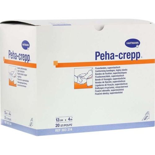 PEHA-CREPP БИНТ ЭЛАСТИЧНЫЙ ФИКСИРУЮЩИЙ ВЫСОКОЙ РАСТЯЖИМОСТИ (4.0 М X 12.0 СМ) БИНТ ЭЛАСТИЧНЫЙ №20