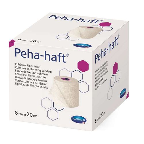 PEHA-HAFT LATEXFREE БИНТ ЭЛАСТИЧНЫЙ КОГЕЗИВНЫЙ БЕЛЫЙ (20.0 М X 8.0 СМ) БИНТ ЭЛАСТИЧНЫЙ №1