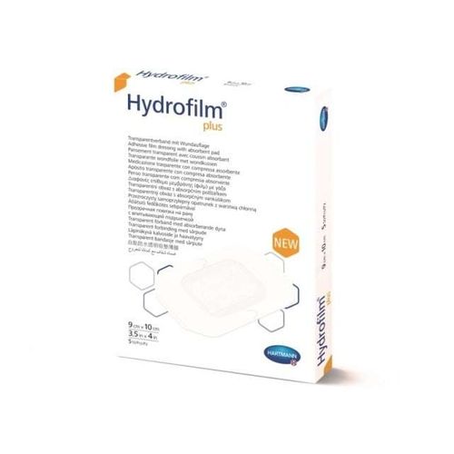 HYDROFILM PLUS ПОВЯЗКА ПРОЗРАЧНАЯ САМОФИКСИРУЮЩАЯ С ВПИТЫВАЮЩЕЙ ПОДУШЕЧКОЙ 9 СМ X 10 СМ ПОВЯЗКИ ПЛАСТЫРНОГО ТИПА   №5