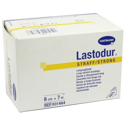 LASTODUR STRAFF БИНТ ЭЛАСТИЧНЫЙ КОМПРЕССИОННЫЙ ВЫСОКОЙ РАСТЯЖИМОСТИ (7.0 М X 8.0 СМ) БИНТ КОМПРЕССИОННЫЙ №1