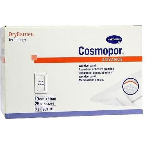 COSMOPOR ADVANCE ПОВЯЗКА САМОКЛЕЯЩАЯСЯ С ВПИТЫВАЮЩЕЙ ПОДУШЕЧКОЙ 10 СМ X 6 СМ ПОВЯЗКИ ПЛАСТЫРНОГО ТИПА   №25