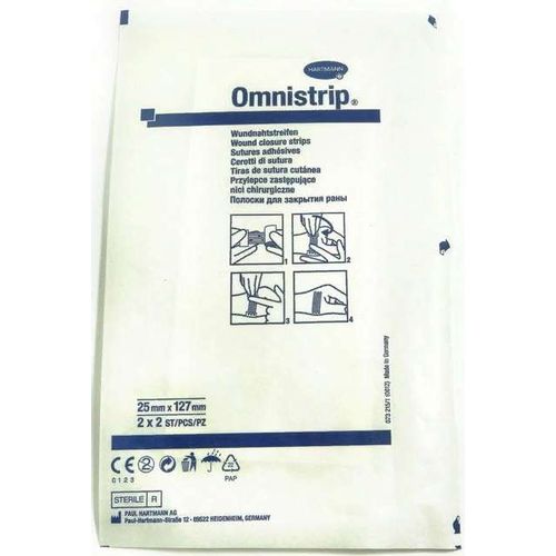 OMNISTRIP ПЛАСТЫРНЫЕ ПОЛОСКИ ГИПОАЛЛЕРГЕННЫЙ ДЛЯ ЗАКРЫТИЯ РАН 25 ММ X 127 ММ ПОЛОСКИ   №4
