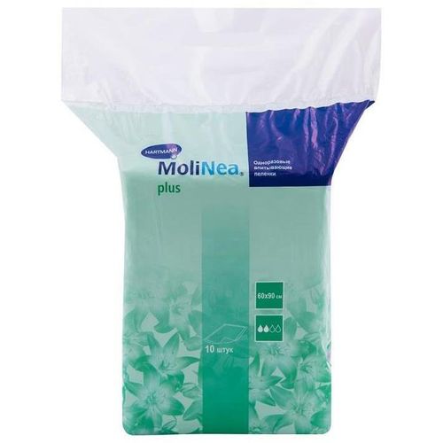 MOLINEA PLUS ПЕЛЕНКА 60 Х 90СМ ВПИТ 1550 МЛ ПЕЛЕНКИ ВПИТЫВАЮЩИЕ ВЗРОСЛЫЕ №1