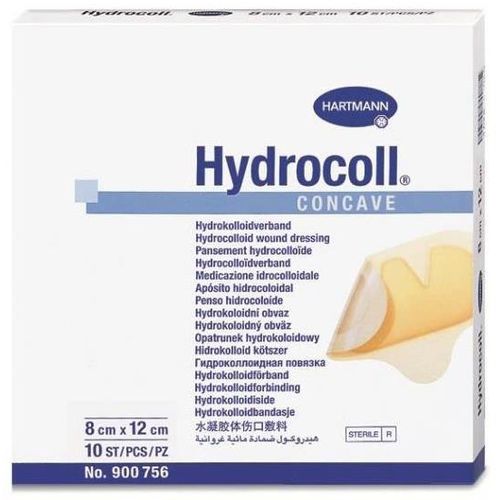 HYDROCOLL CONCAVE ПОВЯЗКА ГИДРОКОЛЛОИДНАЯ НА ПЯТКИ И ЛОКТИ 8 СМ X 12 СМ ПОВЯЗКИ   №10