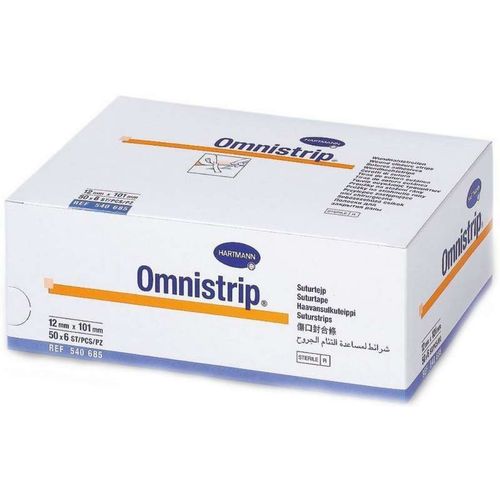 OMNISTRIP ПЛАСТЫРНЫЕ ПОЛОСКИ ГИПОАЛЛЕРГЕННЫЙ ДЛЯ ЗАКРЫТИЯ РАН 12 ММ X 101 ММ ПОЛОСКИ   №6