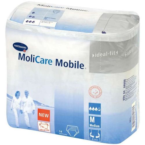MOLICARE MOBILE M (80-120СМ) ВПИТ 1600 МЛ ПОДГУЗНИКИ-ТРУСЫ УРОЛОГИЧЕСКИЕ   №14
