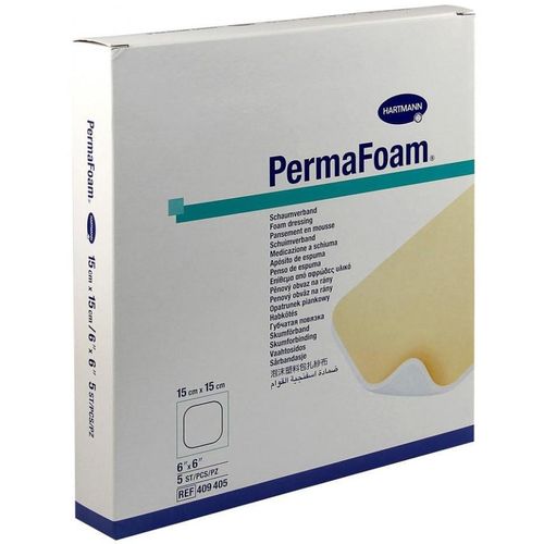 PERMAFOAM COMFORT ПОВЯЗКА ГУБЧАТАЯ С КЛ РАНТОМ 15СМ Х 15СМ ПОВЯЗКИ №5