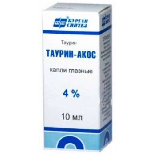 ТАУРИН-АКОС КАПЛИ ГЛАЗНЫЕ 4% 10 МЛ №1