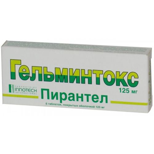 ГЕЛЬМИНТОКС ТАБЛЕТКИ ПОКРЫТЫЕ ОБОЛОЧКОЙ 125 МГ   №6