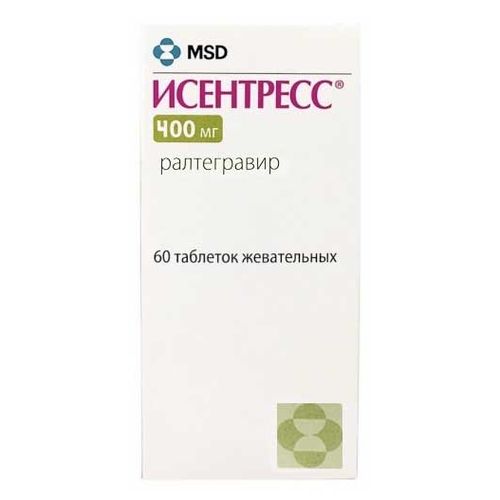 ИСЕНТРЕСС ТАБЛЕТКИ ПОКРЫТЫЕ ПЛЕНОЧНОЙ ОБОЛОЧКОЙ 400 МГ №60