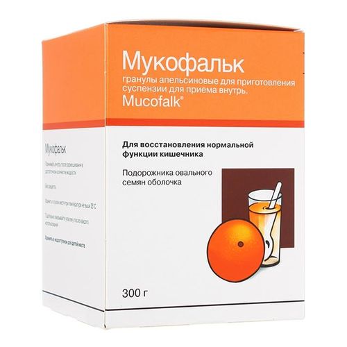 МУКОФАЛЬК ГРАНУЛЫ ДЛЯ ПРИГОТОВЛЕНИЯ СУСПЕНЗИИ ДЛЯ ПРИЕМА ВНУТРЬ [АПЕЛЬСИНОВЫЕ]  300 Г №1