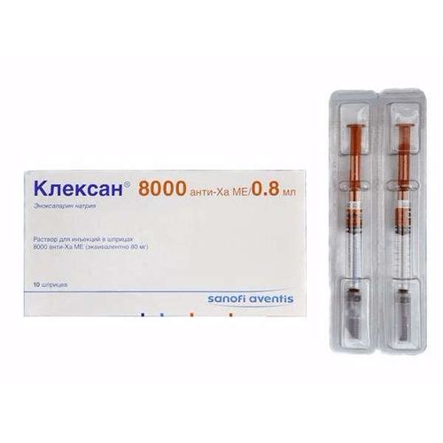 КЛЕКСАН РАСТВОР ДЛЯ ИНЪЕКЦИЙ 8 ТЫС.АНТИ-ХА МЕ/0,8 МЛ 0,8 МЛ №10
