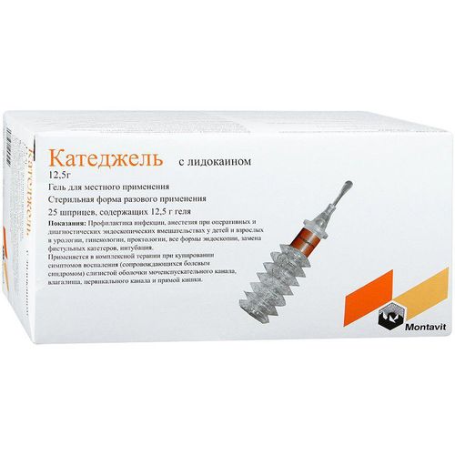 КАТЕДЖЕЛЬ С ЛИДОКАИНОМ ГЕЛЬ ДЛЯ МЕСТНОГО ПРИМЕНЕНИЯ  12,5 Г №25