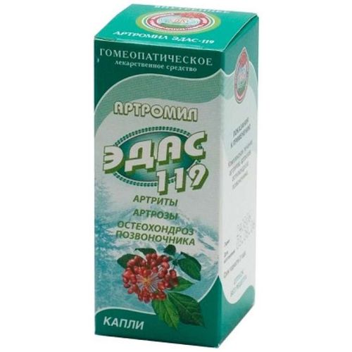 АРТРОМИЛ ЭДАС-119 КАПЛИ ДЛЯ ПРИЕМА ВНУТРЬ ГОМЕОПАТИЧЕСКИЕ  25 МЛ №1