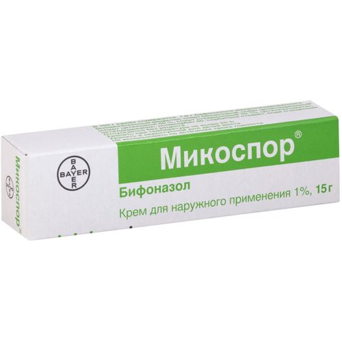 МИКОСПОР КРЕМ ДЛЯ НАРУЖНОГО ПРИМЕНЕНИЯ 10 МГ/Г 15 Г №1