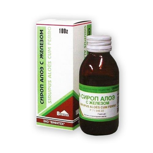 АЛОЭ СИРОП С ЖЕЛЕЗОМ СИРОП 100 Г №1