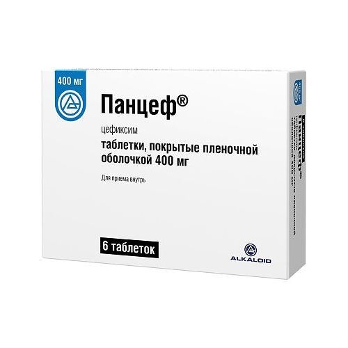 ПАНЦЕФ ТАБЛЕТКИ ПОКРЫТЫЕ ПЛЕНОЧНОЙ ОБОЛОЧКОЙ 400 МГ   №6