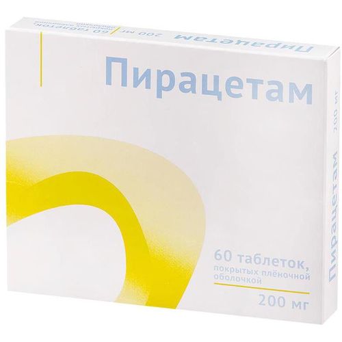 ПИРАЦЕТАМ РЕНЕВАЛ ТАБЛЕТКИ ПОКРЫТЫЕ ПЛЕНОЧНОЙ ОБОЛОЧКОЙ 200 МГ   №60