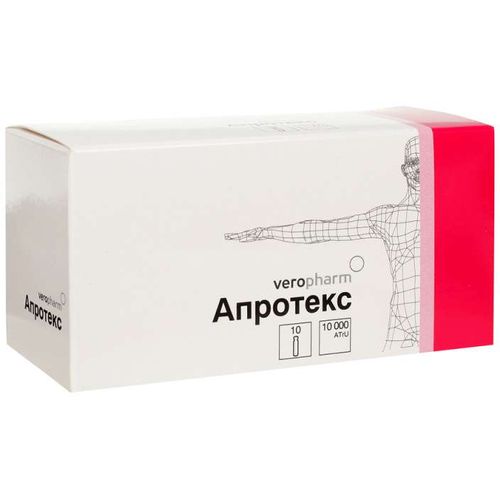 АПРОТЕКС ЛИОФИЛИЗАТ ДЛЯ ПРИГОТОВЛЕНИЯ РАСТВОРА ДЛЯ ВНУТРИВЕННОГО ВВЕДЕНИЯ 10 ТЫС.АТРЕ   №10