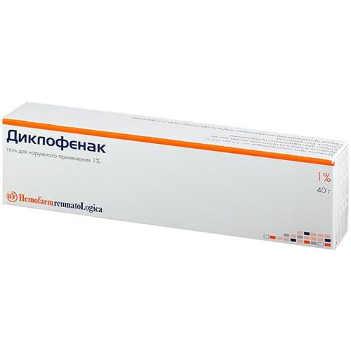 ДИКЛОФЕНАК ГЕЛЬ ДЛЯ НАРУЖНОГО ПРИМЕНЕНИЯ 10 МГ/МЛ 40 Г №1