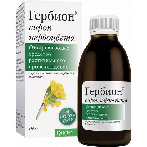 ГЕРБИОН ПЕРВОЦВЕТА СИРОП 150 МЛ №1
