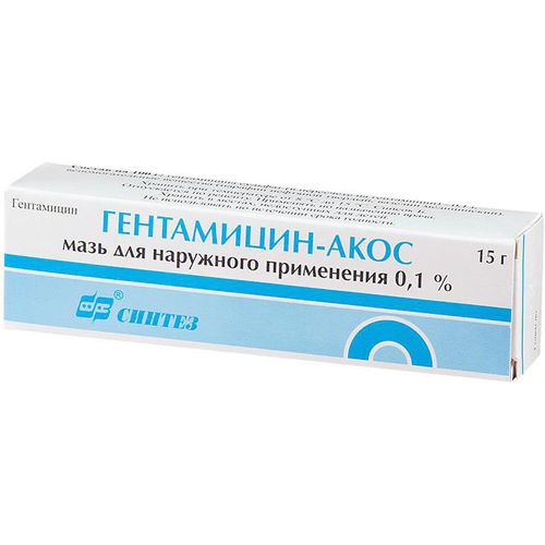 ГЕНТАМИЦИН-АКОС МАЗЬ ДЛЯ НАРУЖНОГО ПРИМЕНЕНИЯ 1 МГ/Г 15 Г №1