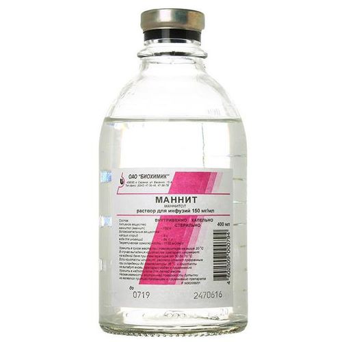 МАННИТ РАСТВОР ДЛЯ ВНУТРИВЕННОГО ВВЕДЕНИЯ 150 МГ/МЛ 400 МЛ №1