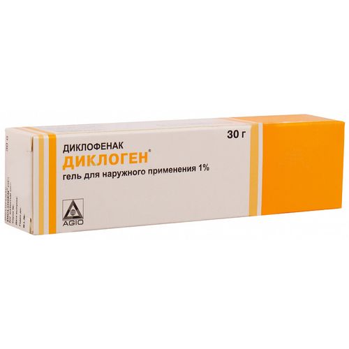 ДИКЛОГЕН ГЕЛЬ ДЛЯ НАРУЖНОГО ПРИМЕНЕНИЯ 10 МГ/МЛ 30 Г №1