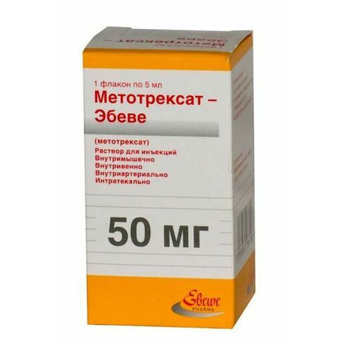 МЕТОТРЕКСАТ-ЭБЕВЕ РАСТВОР ДЛЯ ИНЪЕКЦИЙ 10 МГ/МЛ 5 МЛ №1