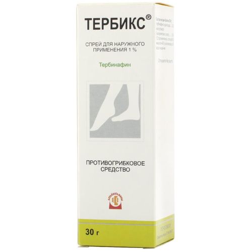 ТЕРБИКС СПРЕЙ ДЛЯ НАРУЖНОГО ПРИМЕНЕНИЯ 10 МГ/МЛ 30 Г №1
