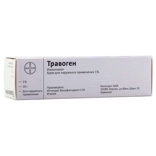ТРАВОГЕН КРЕМ ДЛЯ НАРУЖНОГО ПРИМЕНЕНИЯ 1% 20 Г №1