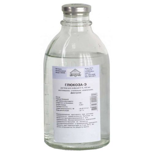 ГЛЮКОЗА-Э РАСТВОР ДЛЯ ИНФУЗИЙ 50 МГ/МЛ 400 МЛ №1