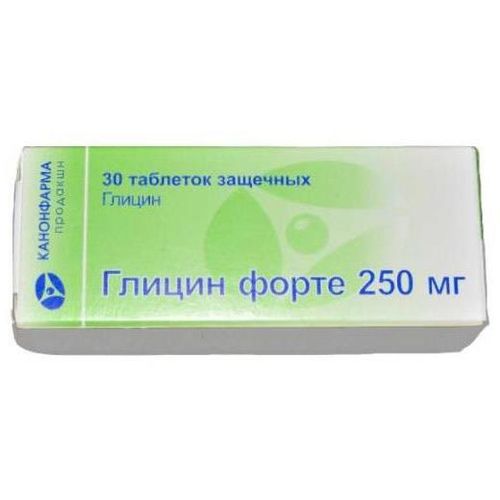 ГЛИЦИН ФОРТЕ ТАБЛЕТКИ ЗАЩЕЧНЫЕ 250 МГ №30