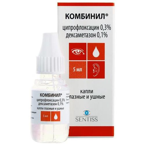 КОМБИНИЛ КАПЛИ ГЛАЗНЫЕ И УШНЫЕ  5 МЛ №1