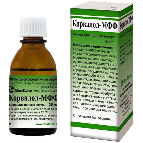 КОРВАЛОЛ-МФФ КАПЛИ ДЛЯ ПРИЕМА ВНУТРЬ 25 МЛ №1