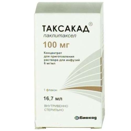 ТАКСАКАД КОНЦЕНТРАТ ДЛЯ ПРИГОТОВЛЕНИЯ РАСТВОРА ДЛЯ ИНФУЗИЙ 6 МГ/МЛ 16,7 МЛ №1