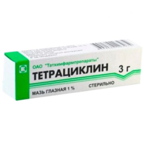 ТЕТРАЦИКЛИН МАЗЬ ГЛАЗНАЯ 1% 3 Г №1