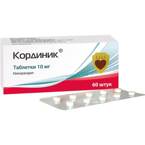 КОРДИНИК ТАБЛЕТКИ 10 МГ   №60
