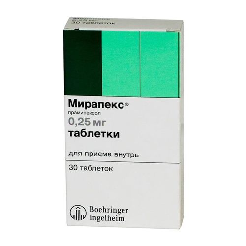 МИРАПЕКС ТАБЛЕТКИ 250 МКГ   №30