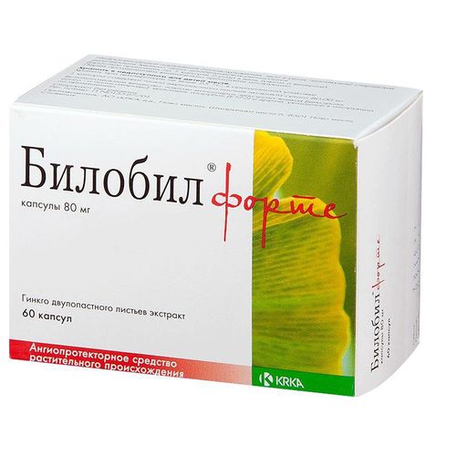 БИЛОБИЛ ФОРТЕ КАПСУЛЫ 80 МГ   №60