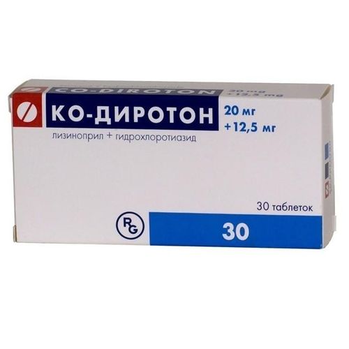 КО-ДИРОТОН ТАБЛЕТКИ 20 МГ+12,5 МГ   №30