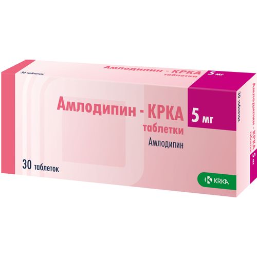 АМЛОДИПИН-КРКА ТАБЛЕТКИ 5 МГ   №30