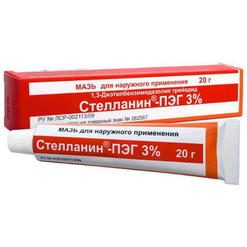 СТЕЛЛАНИН-ПЭГ МАЗЬ ДЛЯ НАРУЖНОГО ПРИМЕНЕНИЯ 3% 20 Г №1