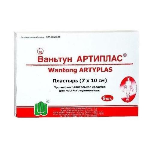 ВАНЬТУН АРТИПЛАС 7*10 ПЛАСТЫРЬ    №6