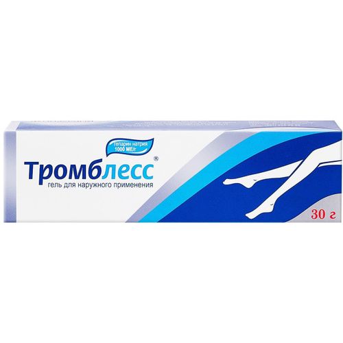 ТРОМБЛЕСС ГЕЛЬ ДЛЯ НАРУЖНОГО ПРИМЕНЕНИЯ 1000 МЕ/Г 30 Г №1