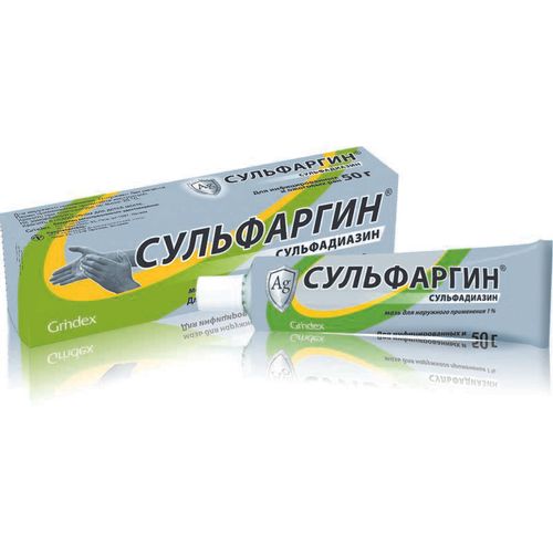 СУЛЬФАРГИН МАЗЬ ДЛЯ НАРУЖНОГО ПРИМЕНЕНИЯ 1% 50 Г №1