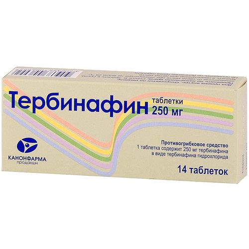 ТЕРБИНАФИН КАНОН ТАБЛЕТКИ 250 МГ   №14